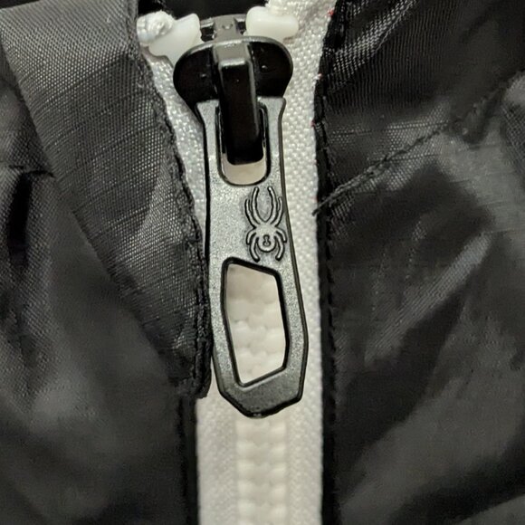 Spyder Optic Men's Water Resistant Jacket Size  L Black / Red - Picture 5 of 12